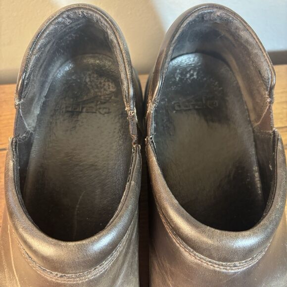 Dansko Wynn Clogs Loafers Shoes Mens 11.5-12 US 45 EU Brown Leather Slip On main image 7